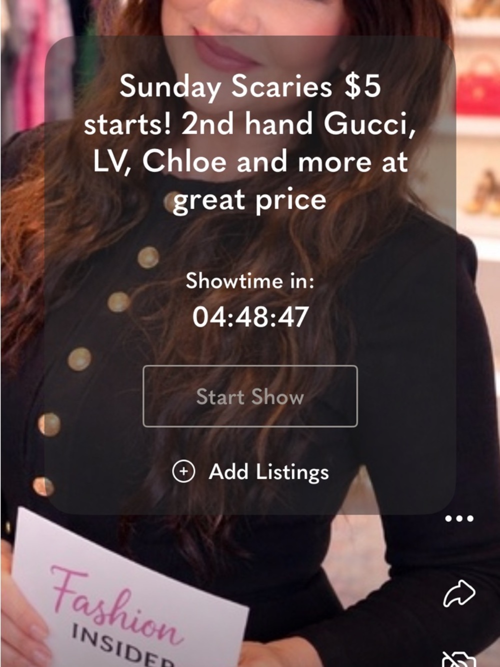 8pm live show w Vanessa!